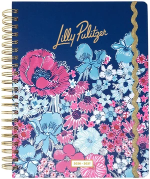 17-Month Jumbo 2026-2027 Planner, In All Her Glory 8.5" x 11.25" Hardcover Agenda with Gold Spiral & Elastic Loop, Weekly & Monthly Layouts, Stickers, Travel & Reflection Pages 17-Month Jumbo 2026-2027 Planner, In All Her Glory 8.5" x 11.25" Hardcover Agenda with Gold Spiral & Elastic Loop, Weekly & Monthly Layouts, Stickers, Travel & Reflection Pages