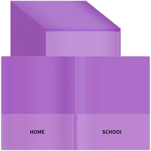 30 Pcs Parent Teacher Classroom Communication Folder with Clear Front Pockets, 2 Pockets Homework Folders Take Home Plastic Folders for Kid Student Home and Classroom (30, Purple) 30 Pcs Parent Teacher Classroom Communication Folder with Clear Front Pockets, 2 Pockets Homework Folders Take Home Plastic Folders for Kid Student Home and Classroom (30, Purple)