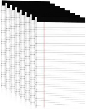 Legal Pads 8.5 x 14 Note Pads, 8 Pack White Paper Pads 8.5x14 Wide Ruled Notebook Pad, Lined Pads of Paper Writing Pads, White Notepads 8.5 x 14, Double Sided, Cardboard Backing, 30 Sheets/Pad Legal Pads 8.5 x 14 Note Pads, 8 Pack White Paper Pads 8.5x14 Wide Ruled Notebook Pad, Lined Pads of Paper Writing Pads, White Notepads 8.5 x 14, Double Sided, Cardboard Backing, 30 Sheets/Pad