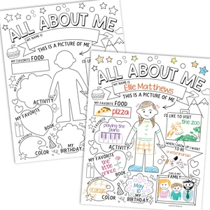 20 All About Me Posters Elementary Classroom Decor, Star Student Poster 100 Days of School Items, Student of the Week Poster Elementary Classroom Must Haves, End of School Year Teacher Supplies 20 All About Me Posters Elementary Classroom Decor, Star Student Poster 100 Days of School Items, Student of the Week Poster Elementary Classroom Must Haves, End of School Year Teacher Supplies