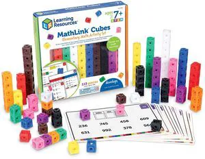 MathLink Cubes Elementary Math Activity Set - Math Manipulatives, Color Linking Cubes for Kids, Number Cube Toys, Classroom Counting Activity, Stem Activities MathLink Cubes Elementary Math Activity Set - Math Manipulatives, Color Linking Cubes for Kids, Number Cube Toys, Classroom Counting Activity, Stem Activities