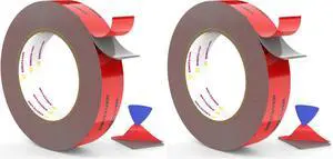 1IN x 16.4FT Double Sided Tape Heavy Duty, Strong Acrylic Foam (Pack of 2) 1IN x 16.4FT Double Sided Tape Heavy Duty, Strong Acrylic Foam (Pack of 2)