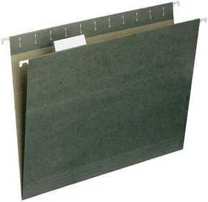 Hanging File Folder, 1/5-Cut Adjustable Tab, Letter Size, Standard Green, Hanging Folders for Filing Cabinets, File Organizer Folder, 50 Count Hanging File Folder, 1/5-Cut Adjustable Tab, Letter Size, Standard Green, Hanging Folders for Filing Cabinets, File Organizer Folder, 50 Count