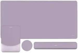 Keyboard Mouse Pad Set, Large Gaming Mouse Pad&Keyboard Wrist Rest Rectangular Mousepad with Wrist Rest&Coaster, Ergonomic Non-Slip&Easy Typing Pad with Curved Silicone Lining, Purple Keyboard Mouse Pad Set, Large Gaming Mouse Pad&Keyboard Wrist Rest Rectangular Mousepad with Wrist Rest&Coaster, Ergonomic Non-Slip&Easy Typing Pad with Curved Silicone Lining, Purple