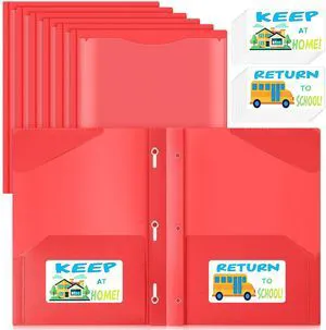24 Set Take Home Folders with Clear Front Pocket, Red School-to-home Communication Folder Bulk for Back to School Classroom, Heavy Duty Plastic Parent-teacher Homework Folders 24 Set Take Home Folders with Clear Front Pocket, Red School-to-home Communication Folder Bulk for Back to School Classroom, Heavy Duty Plastic Parent-teacher Homework Folders