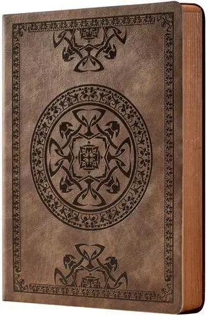 Leather Journal for Men Women Vintage Notebook Diary, A5, Dark Brown Embossed Softcover, 288 Pages, Lay Flat for Writing, Journaling, Work, Travel, Business Gift, Portable A5, 5.7 x 8.3 in Leather Journal for Men Women Vintage Notebook Diary, A5, Dark Brown Embossed Softcover, 288 Pages, Lay Flat for Writing, Journaling, Work, Travel, Business Gift, Portable A5, 5.7 x 8.3 in