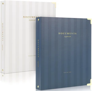 Aesthetic 3 Ring Binder Set of 2-1 Inch Binder Fits Letter Sized Paper Sturdy Cute Three Hole Ring Holder for Women or Men with Pocket - Easily Organizes Your Paperwork for School, Office or Work Aesthetic 3 Ring Binder Set of 2-1 Inch Binder Fits Letter Sized Paper Sturdy Cute Three Hole Ring Holder for Women or Men with Pocket - Easily Organizes Your Paperwork for School, Office or Work