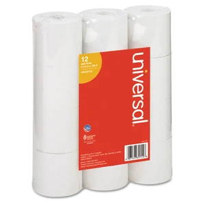 Adding Machine/Calculator Roll, 2-1/4"x150 ft White 12/Pack, UNV35715 Adding Machine/Calculator Roll, 2-1/4"x150 ft White 12/Pack, UNV35715