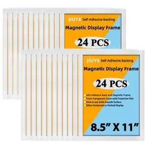 24Pcs Magnetic Paper Sign Holder 8.5x11,Magnet Closure Display Frame Self-Adhesive Document Holder,Clear Surface for Dry Erase,Wall Mount for Home Office Store Window Door,Waterproof Dustproof 24Pcs Magnetic Paper Sign Holder 8.5x11,Magnet Closure Display Frame Self-Adhesive Document Holder,Clear Surface for Dry Erase,Wall Mount for Home Office Store Window Door,Waterproof Dustproof
