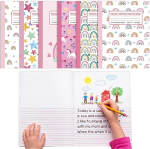 6 Pack Rainbow Primary Composition Notebook with Picture Space Bulk for Grades K-2 110 Page 8.5 X11'' Half Primary Journal K-2 Drawing Story for Back to School First Day of School 6 Pack Rainbow Primary Composition Notebook with Picture Space Bulk for Grades K-2 110 Page 8.5 X11'' Half Primary Journal K-2 Drawing Story for Back to School First Day of School