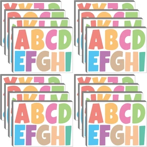 Letter Stickers 351 Pieces 4 Inch Bulletin Board Letters Alphabet Cutout Letter for Bulletin Board Display Home Classroom School Decor(Colorful) (Pack of 4) Letter Stickers 351 Pieces 4 Inch Bulletin Board Letters Alphabet Cutout Letter for Bulletin Board Display Home Classroom School Decor(Colorful) (Pack of 4)