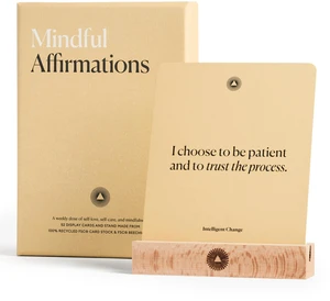 Mindful Affirmations, 52 Positive Affirmation Cards for Women with Display Stand, Daily Affirmations for Inspiration, Mindfulness & Self Care, Unique Gifts for Women and Men Mindful Affirmations, 52 Positive Affirmation Cards for Women with Display Stand, Daily Affirmations for Inspiration, Mindfulness & Self Care, Unique Gifts for Women and Men