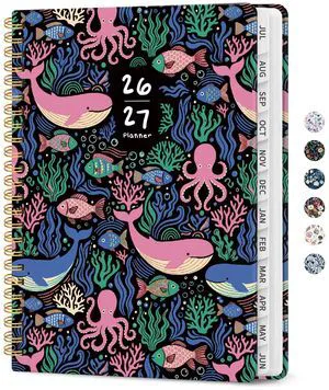 Planner 2026-2027, Monthly & Weekly Jul 2026-Jun 2027 Calendar Planner 6.3" x 8.5", Hardcover Academic Organizer with Tabs, Pretty Calendar Book for Women, Students, Teachers, Pelagia Parade Planner 2026-2027, Monthly & Weekly Jul 2026-Jun 2027 Calendar Planner 6.3" x 8.5", Hardcover Academic Organizer with Tabs, Pretty Calendar Book for Women, Students, Teachers, Pelagia Parade