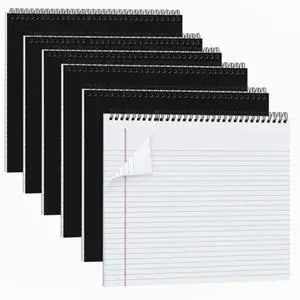6 Landscape Legal Pad 11 x 9.5 College Ruled Top Spiral Horizontal Notebook 6 White Pads, 40 Sheets Each, Hole Punched Pages, White Paper for Meetings, Class Notes, Project Files and Daily Records 6 Landscape Legal Pad 11 x 9.5 College Ruled Top Spiral Horizontal Notebook 6 White Pads, 40 Sheets Each, Hole Punched Pages, White Paper for Meetings, Class Notes, Project Files and Daily Records