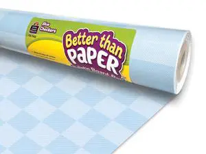 Blue Checkers Better Than Paper® Bulletin Board Roll (TCR77602) Blue Checkers Better Than Paper® Bulletin Board Roll (TCR77602)