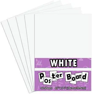 50PCS White Poster Board 11"X14",Poster Board Bulk Super Value Poster Boards for School Craft Project Presentation Drawing Graphic Display 50PCS White Poster Board 11"X14",Poster Board Bulk Super Value Poster Boards for School Craft Project Presentation Drawing Graphic Display