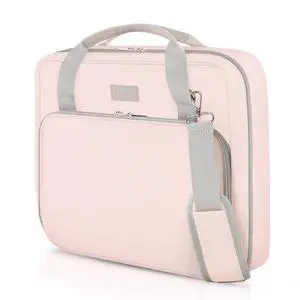 Zipper Binder 3 Inch D-Ring School Binder, Oxford Fabric School Organizer Holds 700+ Sheets, Fits 14" Laptop, Water-Resistant, Handle & Shoulder Strap, 14"x13" School Supplies, Pink Zipper Binder 3 Inch D-Ring School Binder, Oxford Fabric School Organizer Holds 700+ Sheets, Fits 14" Laptop, Water-Resistant, Handle & Shoulder Strap, 14"x13" School Supplies, Pink