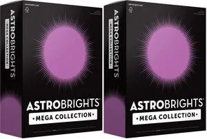 Mega Collection, Colored Cardstock, Bright Purple, 320 Sheets, 65 lb/176 gsm, 8.5" x 11" - MORE SHEETS! (91697) (Pack of 2) Mega Collection, Colored Cardstock, Bright Purple, 320 Sheets, 65 lb/176 gsm, 8.5" x 11" - MORE SHEETS! (91697) (Pack of 2)