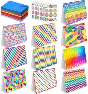 100 Pcs Blank Cards with Envelopes 4x6, 100 Pcs, Bright Blank Inside Note Cards for Parties, Thank You Notes, Greetings, Matching Colored Envelopes, Decorative Stickers Included 100 Pcs Blank Cards with Envelopes 4x6, 100 Pcs, Bright Blank Inside Note Cards for Parties, Thank You Notes, Greetings, Matching Colored Envelopes, Decorative Stickers Included