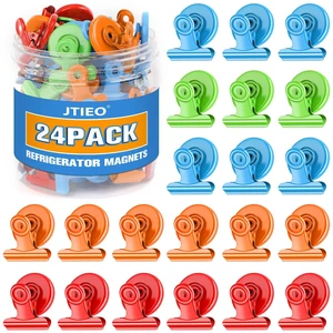 24 Pack Magnetic Clips Fridge Magnets Whiteboard Magnets, Magnet Clips for Teacher Supplies, Colorful Refrigerator Magnets for Photo Displays Memo Note 24 Pack Magnetic Clips Fridge Magnets Whiteboard Magnets, Magnet Clips for Teacher Supplies, Colorful Refrigerator Magnets for Photo Displays Memo Note