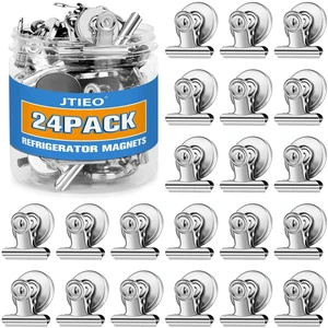 24 Pack Magnetic Clips Fridge Magnets Heavy Duty Magnet Clips for Whiteboard & Refrigerator Wide Scratch Safe Best for House Office School Use 24 Pack Magnetic Clips Fridge Magnets Heavy Duty Magnet Clips for Whiteboard & Refrigerator Wide Scratch Safe Best for House Office School Use