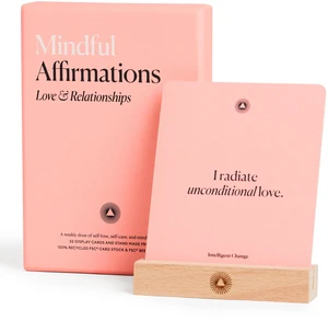 52 Mindful Affirmation Cards for Love and Relationships, Daily Words of Inspiration, Self Care Positive Affirmation Cards for Women with Stand, Gifts For Women, Mothers Day Gifts 52 Mindful Affirmation Cards for Love and Relationships, Daily Words of Inspiration, Self Care Positive Affirmation Cards for Women with Stand, Gifts For Women, Mothers Day Gifts
