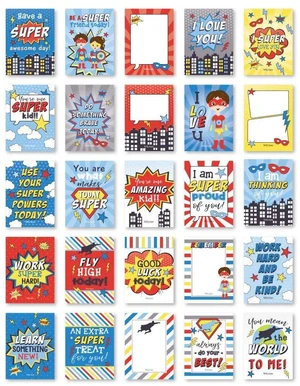 25pcs Lunch Box Notes for Kids, Lunchbox Cards with Positive Affirmations Superhero Inspirational and Encouragement Lunchbox Note for Girls and Boys, Kindergarten Back to School Kid Lunch Accessories 25pcs Lunch Box Notes for Kids, Lunchbox Cards with Positive Affirmations Superhero Inspirational and Encouragement Lunchbox Note for Girls and Boys, Kindergarten Back to School Kid Lunch Accessories
