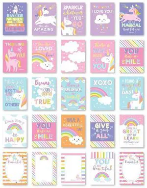 25pcs Lunch Box Notes for Kids, Lunchbox Cards with Positive Affirmations Unicorn Inspirational and Encouragement Lunchbox Notes for Girls and Boys, Kindergarten Back to School Kids Lunch Accessories 25pcs Lunch Box Notes for Kids, Lunchbox Cards with Positive Affirmations Unicorn Inspirational and Encouragement Lunchbox Notes for Girls and Boys, Kindergarten Back to School Kids Lunch Accessories