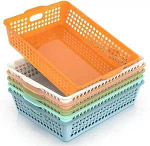 6 Pack Plastic Classroom Storage Baskets, Paper Trays for Classroom Organization & Turn in Trays for Teachers, Students, Desk Organizer Bin 13.8x10.6x3.1 Inch (Morandi) 6 Pack Plastic Classroom Storage Baskets, Paper Trays for Classroom Organization & Turn in Trays for Teachers, Students, Desk Organizer Bin 13.8x10.6x3.1 Inch (Morandi)