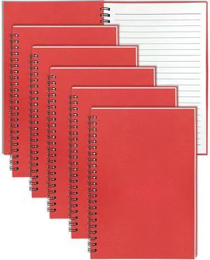 6Pack Spiral Notebook, 5.7x8.3 Small Notebooks for Work 120 Page Note Pads Multipack Blank Kraft A5 College Ruled Notebook Journal Spiral Bound for Writing Lined Notepad for Office School Journaling 6Pack Spiral Notebook, 5.7x8.3 Small Notebooks for Work 120 Page Note Pads Multipack Blank Kraft A5 College Ruled Notebook Journal Spiral Bound for Writing Lined Notepad for Office School Journaling