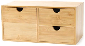 Bamboo Desk Drawer Organizer, Desktop Organizer with Drawers(3 Drawers) 3 Drawers Open Top Tray Fully Assembled Stores Pens, Notes, Makeup, Jewelry & Toiletries for Office, Vanity & Bath Bamboo Desk Drawer Organizer, Desktop Organizer with Drawers(3 Drawers) 3 Drawers Open Top Tray Fully Assembled Stores Pens, Notes, Makeup, Jewelry & Toiletries for Office, Vanity & Bath