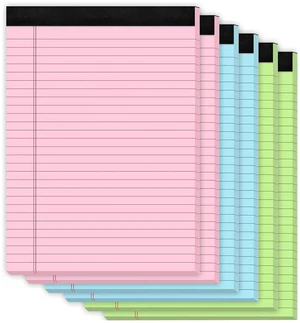 6 Pack Legal Pads 8.5 x 11, Colored Legal Pad Wide Ruled Colored Note Pads 30 Sheets/Pad Lined Paper Pads, Multicolor Notepads, Easy-Tear Double-Sided Writing Pads for Office, School 6 Pack Legal Pads 8.5 x 11, Colored Legal Pad Wide Ruled Colored Note Pads 30 Sheets/Pad Lined Paper Pads, Multicolor Notepads, Easy-Tear Double-Sided Writing Pads for Office, School