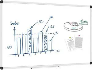 XBoard Magnetic Whiteboard 48 x 31 inch, Dry Erase Board with Silver Aluminum Frame XBoard Magnetic Whiteboard 48 x 31 inch, Dry Erase Board with Silver Aluminum Frame