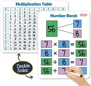 Dry Erase Multiplication Chart Whiteboard, 9" x 12" Multiplication Table Double-Sided Times Table, Math Manipulatives White Board for Kids Students, Classroom and Home, Small White Board Dry Erase Dry Erase Multiplication Chart Whiteboard, 9" x 12" Multiplication Table Double-Sided Times Table, Math Manipulatives White Board for Kids Students, Classroom and Home, Small White Board Dry Erase