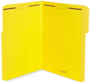 50 Fastener File Folders, Legal, Heavy Duty, Yellow Heavy-duty 14pt, Reinforced 1/3 Top Tab, Legal Size, Embedded Fasteners, for Legal, Medical, and Office Records 50 Fastener File Folders, Legal, Heavy Duty, Yellow Heavy-duty 14pt, Reinforced 1/3 Top Tab, Legal Size, Embedded Fasteners, for Legal, Medical, and Office Records
