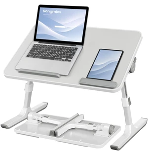 Bed Laptop Desk, Adjustable, 6 Heights, 20.5 x 11.8 Inches Portable Foldable Bed Table, for Bedroom and Living Room, Gray, ISLAND Collection ULLD117G101 Bed Laptop Desk, Adjustable, 6 Heights, 20.5 x 11.8 Inches Portable Foldable Bed Table, for Bedroom and Living Room, Gray, ISLAND Collection ULLD117G101