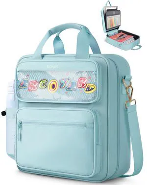 Zipper Binder 3 Ring with Ita Window, 3 Inch D-Ring Binder with Zipper and Strap Fits 14" Laptop, 600+ Sheets Capacity 3-in-1 Shoulder/Backpack/Handle Binder Bag for School Office Commute, Blue Zipper Binder 3 Ring with Ita Window, 3 Inch D-Ring Binder with Zipper and Strap Fits 14" Laptop, 600+ Sheets Capacity 3-in-1 Shoulder/Backpack/Handle Binder Bag for School Office Commute, Blue