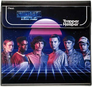 Trapper Keeper Binder, Stranger Things, 1 Inch Binder with Folders and Pockets, Holds 8-1/2" x 11" Paper, Neon (261138G-25) Trapper Keeper Binder, Stranger Things, 1 Inch Binder with Folders and Pockets, Holds 8-1/2" x 11" Paper, Neon (261138G-25)