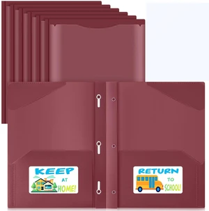 24 Set Take Home Folders with Clear Front Pocket, Dark Red School-to-home Communication Folder Bulk for Back to School Classroom, Heavy Duty Plastic Parent-teacher Homework Folders 24 Set Take Home Folders with Clear Front Pocket, Dark Red School-to-home Communication Folder Bulk for Back to School Classroom, Heavy Duty Plastic Parent-teacher Homework Folders
