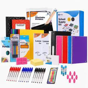 Back to School Supplies High School Kit for Kids with Folders, Notebooks, Pencils, Pens & More Back to School Supplies Kit School Supply Bundle for Classroom Essentials Back to School Supplies High School Kit for Kids with Folders, Notebooks, Pencils, Pens & More Back to School Supplies Kit School Supply Bundle for Classroom Essentials