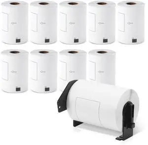 10 Roll Compatible with Brother QL-1100NWB Printer Labels DK-1241 (4" x 6") DK1241 Die-Cut Large Shipping Label Use with QL-1050 QL-1100 Label Printer, 102mm x 152mm, 200 per roll, 1 Frame 10 Roll Compatible with Brother QL-1100NWB Printer Labels DK-1241 (4" x 6") DK1241 Die-Cut Large Shipping Label Use with QL-1050 QL-1100 Label Printer, 102mm x 152mm, 200 per roll, 1 Frame
