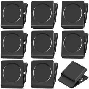 8 Pack Magnet Clips, Black Magnetic Clips for Whiteboard Office Magnetic Chip Clips for Refrigerator, 2.2 Inch Design,Photos, Office, Classroom, Decoration Gifts, Job Ticket Holders 8 Pack Magnet Clips, Black Magnetic Clips for Whiteboard Office Magnetic Chip Clips for Refrigerator, 2.2 Inch Design,Photos, Office, Classroom, Decoration Gifts, Job Ticket Holders