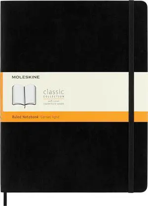 Classic Notebook, Extra Large, Ruled, Black, Soft Cover (7.5 x 10) Classic Notebook, Extra Large, Ruled, Black, Soft Cover (7.5 x 10)