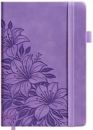 Lined Journal Notebook Hardcover Leather Bound 200 Pages A4 Purple Diary College Ruled 8.5x11" Journaling Notebooks for Women, Floral Aesthetic Journals for Writing, Small Travel Daily Note Book Lined Journal Notebook Hardcover Leather Bound 200 Pages A4 Purple Diary College Ruled 8.5x11" Journaling Notebooks for Women, Floral Aesthetic Journals for Writing, Small Travel Daily Note Book
