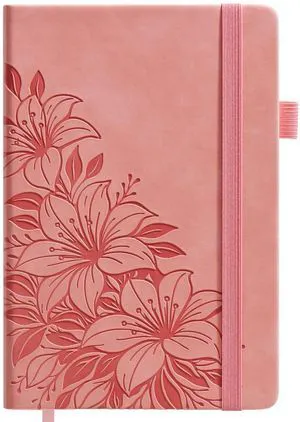 Lined Journal Notebook Hardcover Leather Bound 200 Pages A4 Pink Cute Diary College Ruled 8.5x11" Journaling Notebooks for Women, Floral Aesthetic Journals for Writing, Small Travel Daily Note Book Lined Journal Notebook Hardcover Leather Bound 200 Pages A4 Pink Cute Diary College Ruled 8.5x11" Journaling Notebooks for Women, Floral Aesthetic Journals for Writing, Small Travel Daily Note Book
