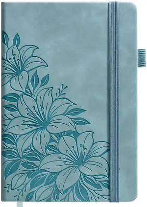 Lined Journal Notebook Hardcover Leather Bound 200 Pages A4 Blue Cute Diary College Ruled 8.5x11" Journaling Notebooks for Women, Floral Aesthetic Journals for Writing, Small Travel Daily Note Book Lined Journal Notebook Hardcover Leather Bound 200 Pages A4 Blue Cute Diary College Ruled 8.5x11" Journaling Notebooks for Women, Floral Aesthetic Journals for Writing, Small Travel Daily Note Book