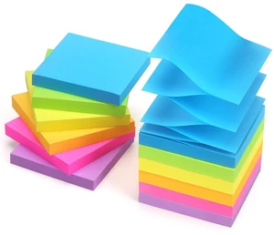 Pop Up Sticky Notes, 3x3 in, 12 Pads, 6 Colors, 100 Sheets/Pad refillable design, repositionable adhesive, ideal for office, school, and home use Pop Up Sticky Notes, 3x3 in, 12 Pads, 6 Colors, 100 Sheets/Pad refillable design, repositionable adhesive, ideal for office, school, and home use