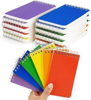 24 Packs 3x5 Inch Pocket Spiral Memo Pads Lined Top Bound Mini Notebooks Bulk, 6 Assorted Colors, 60 Sheets/120 Pages 80GSM for Office School Note Taking 24 Packs 3x5 Inch Pocket Spiral Memo Pads Lined Top Bound Mini Notebooks Bulk, 6 Assorted Colors, 60 Sheets/120 Pages 80GSM for Office School Note Taking