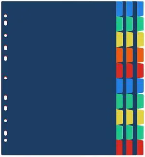 10-Tab Plastic Dividers 30 Pcs - Binder Dividers with Tabs - Multicolored Plastic Divider for 3 Ring Binder - File Organization Ideal for School, Office 10-Tab Plastic Dividers 30 Pcs - Binder Dividers with Tabs - Multicolored Plastic Divider for 3 Ring Binder - File Organization Ideal for School, Office