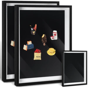 2Pcs Large Magnet Display Board 16x12 Magnetic Board,Black Souvenir Magnet Display Case, Magnet Frames for Wall, Removable Dust Proof Cover Framed Magnetic Board for Table Fridge 2Pcs Large Magnet Display Board 16x12 Magnetic Board,Black Souvenir Magnet Display Case, Magnet Frames for Wall, Removable Dust Proof Cover Framed Magnetic Board for Table Fridge